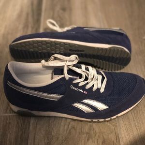 Reebok blue white grey reflective